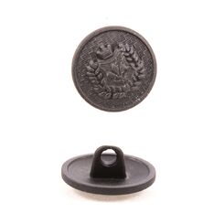 12LHK1815 Пуговица 15 мм, цвет черный 