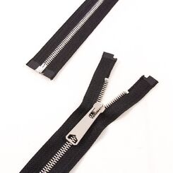 Молния 65 см металлическая тип 5, разъемная, слайдер HH-1493 серебро