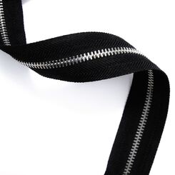 Молния металлическая рулонная тип 3, никель