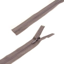 Молния 20 см потайная тип 3, неразъемная, слайдер капелька, нейлоновая лента