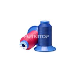 Нитки эластичные СабаФлекс №80, 60 текс, ПТТ, 2000 м, черные, Amann
