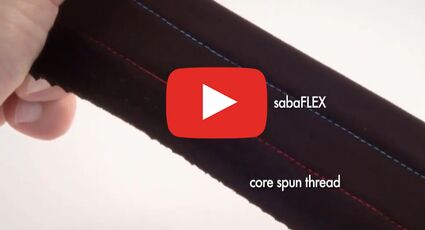 Челночный эластичный стежок. Такое возможно только с Сабафлекс.