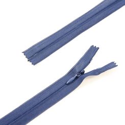 Молния 40 см потайная тип 3, неразъемная, слайдер капелька, нейлоновая лента