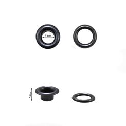 1252R Люверс 5 мм, оксид