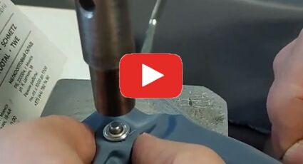 Установка люверса